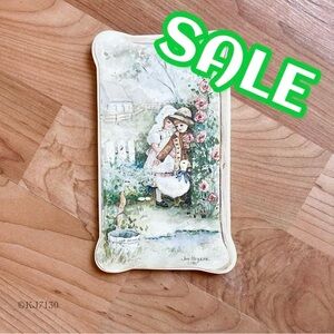 Jan Hagara Collectible Board Display Boy/Girl in the Garden W/Goose
